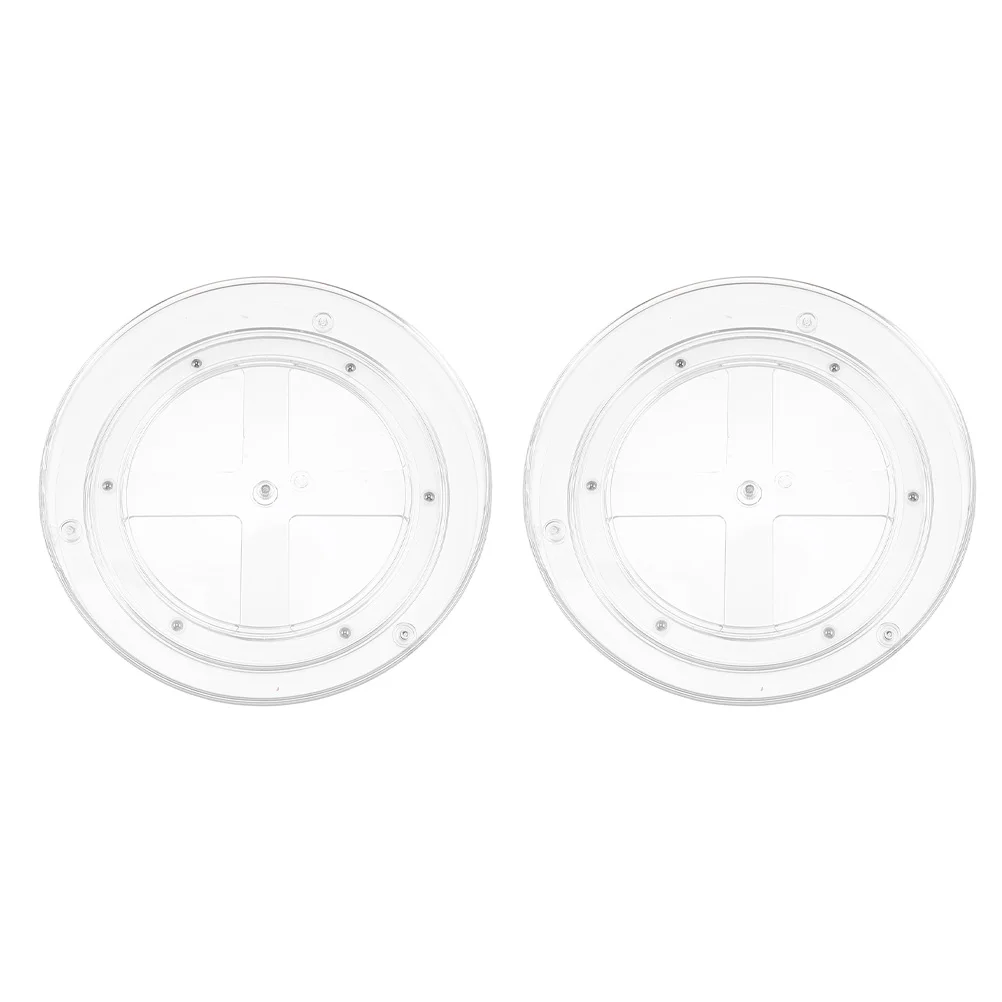 

Organizer Rack Tray Makeup Rotating Turntable Kitchen Storage Condiment Seasoning Countertop Bathroomholdertrays Vanity Bins