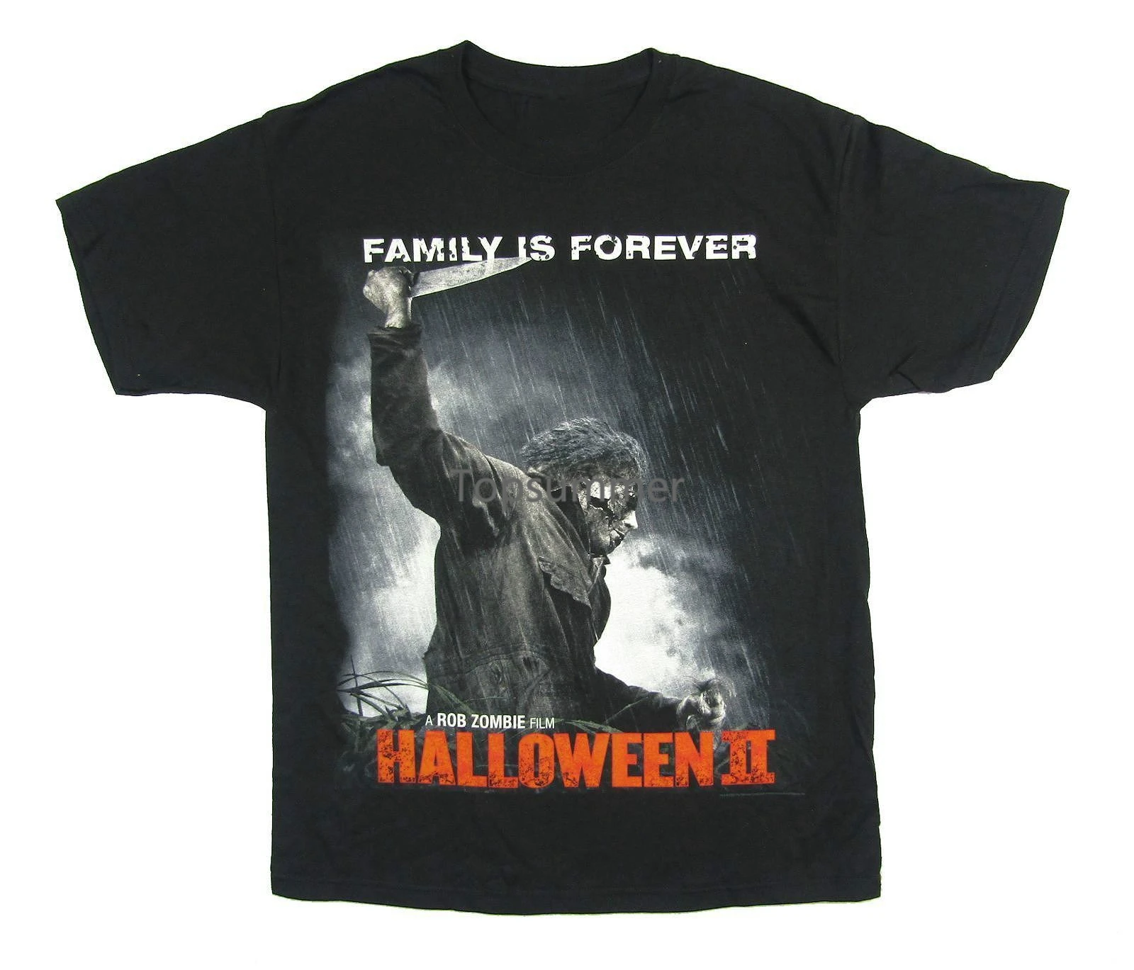 

Halloween 2 Family Is Forever Black T Shirt New Movie Rob Zombie Cool T-Shirts Designs Best Selling Men