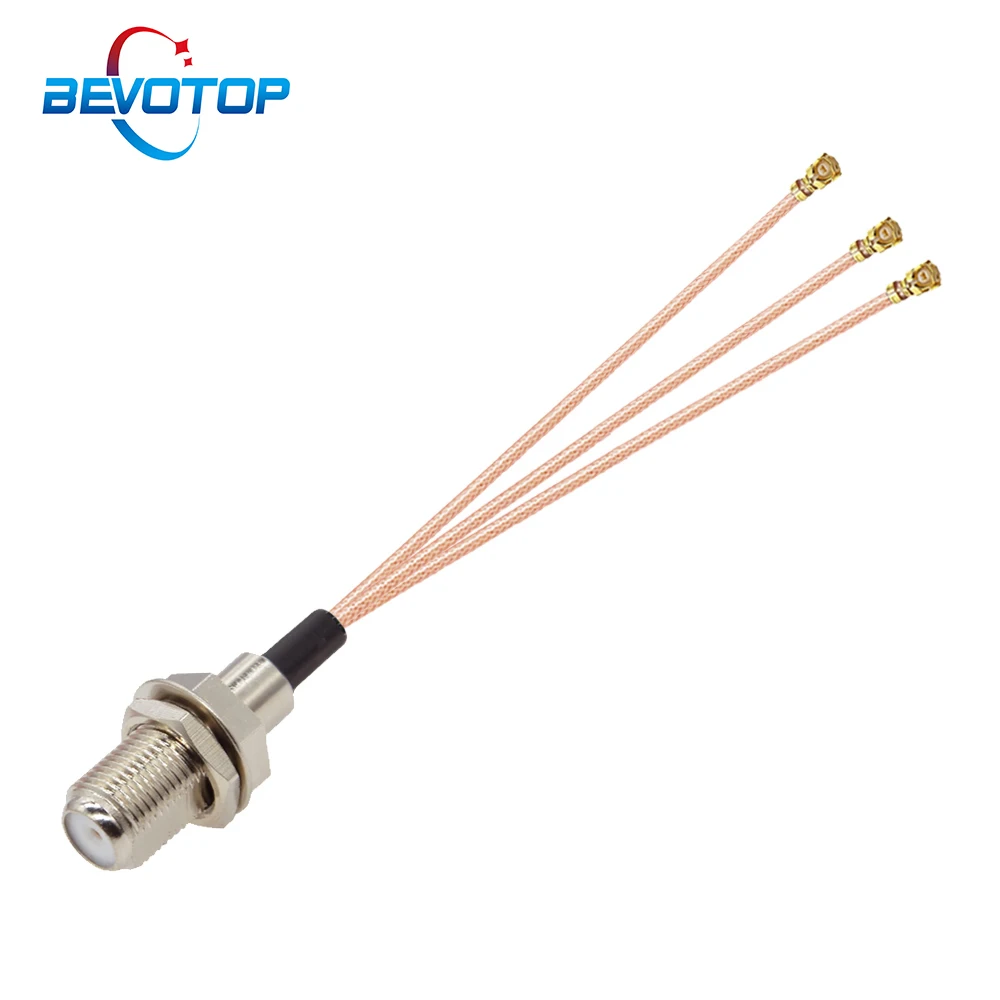 

Разветвитель кабеля 1 шт., переходник с разъемом F мама на 3 u.FL IPX IPEX1, 1 t o 3, RG178 косичка, Wi-Fi 3G 4G антенна, удлинитель