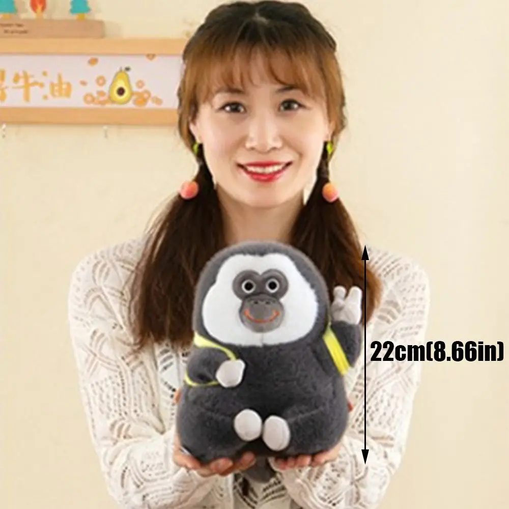 22 см милое лицо монаха Biiye белое обезьяна плюшевая игрушка подушка кукла