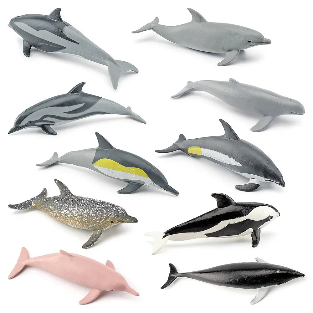 

Ландшафтная развивающая игрушка морская сцена, морские существа, реалистичная модель дельфина, фигурки морского организма, имитация морского организма