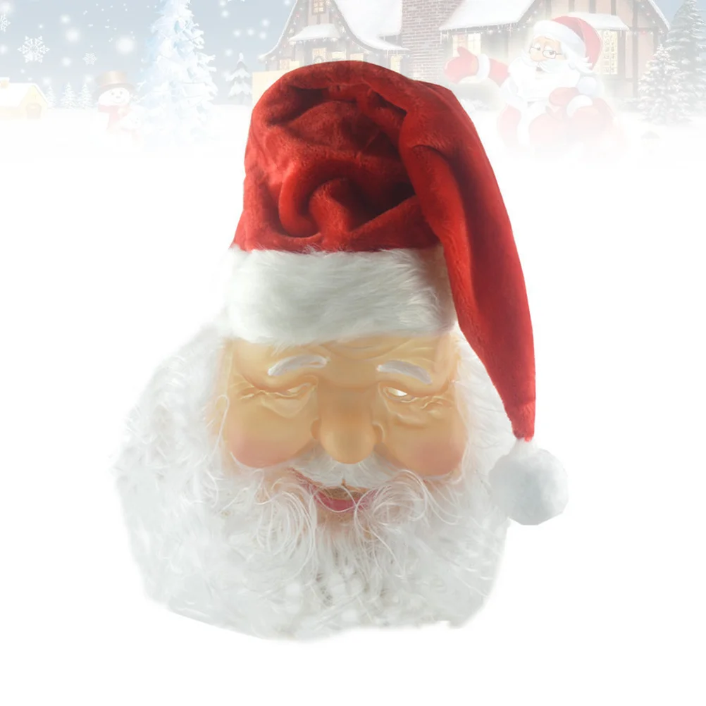 

1PC Santa Claus Hat Mask Creative Christmas Gifts Unisex Xmas Decoration Dress Up Supplies Cosplay costume
