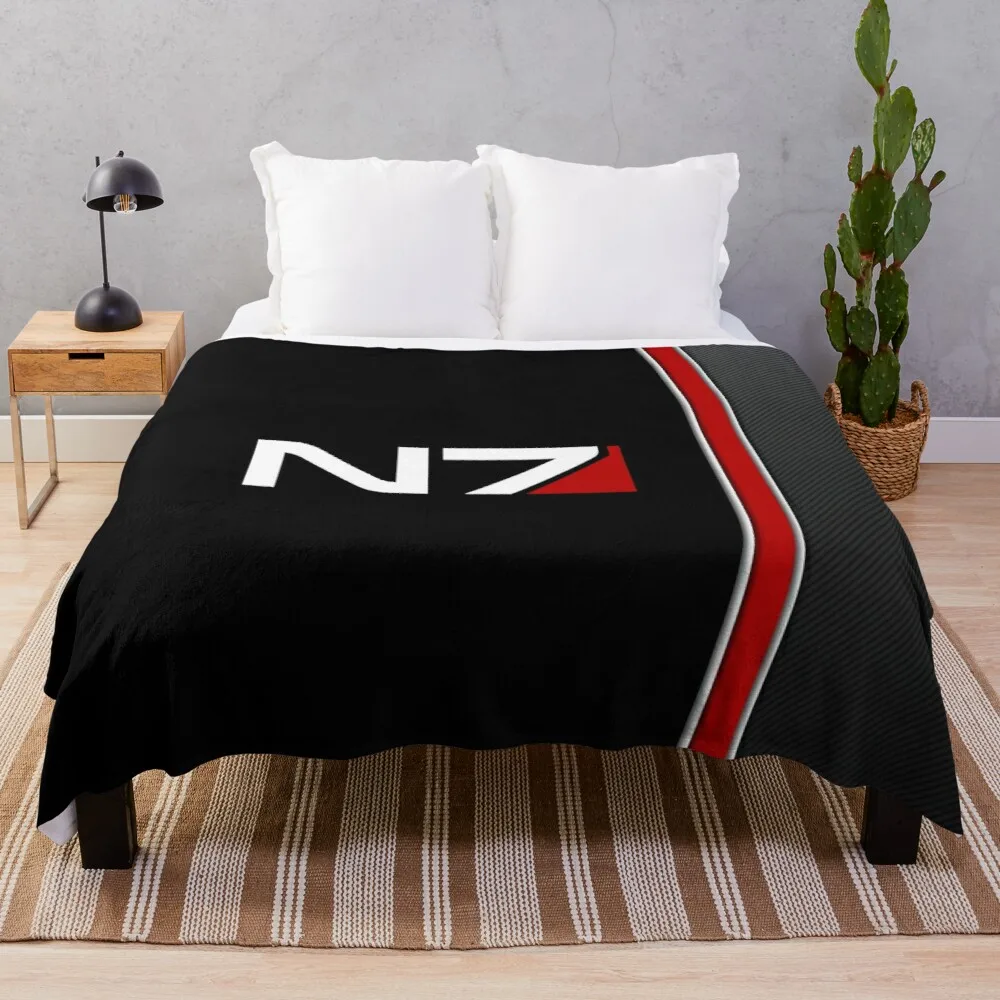 

Эмблема N7 Mass effect! Ворсистое одеяло, декоративное покрывало для дивана, пушистое одеяло
