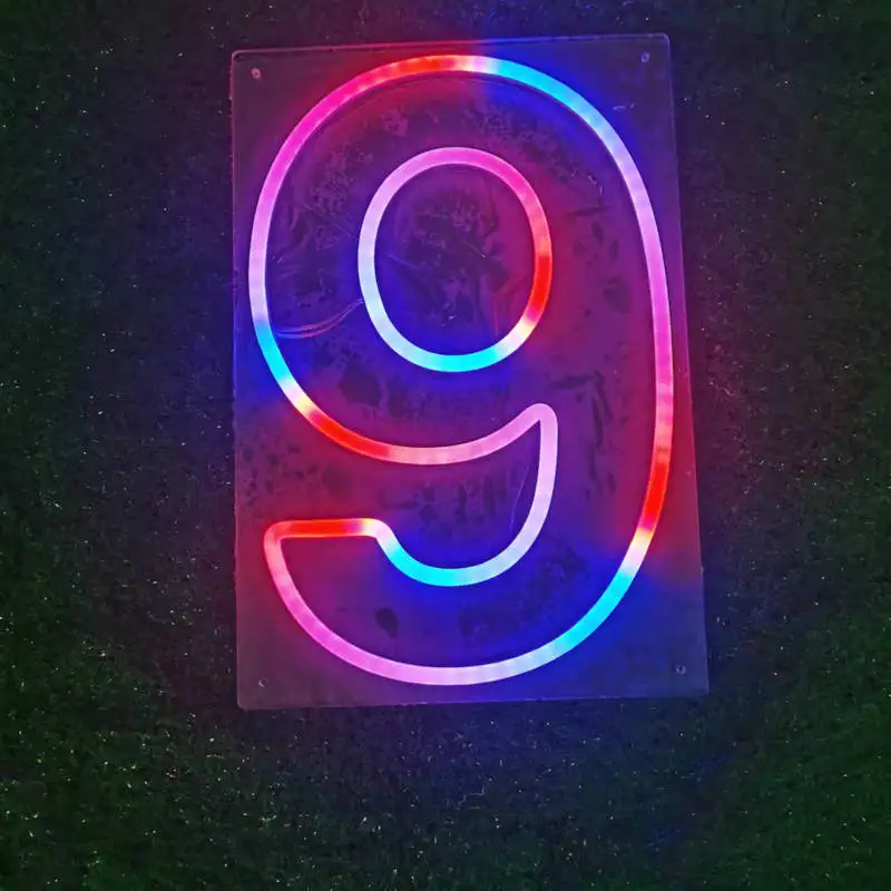 

Cusom neon numbers light RGBW bluetooth led neon sign letters birthday party decoration lights