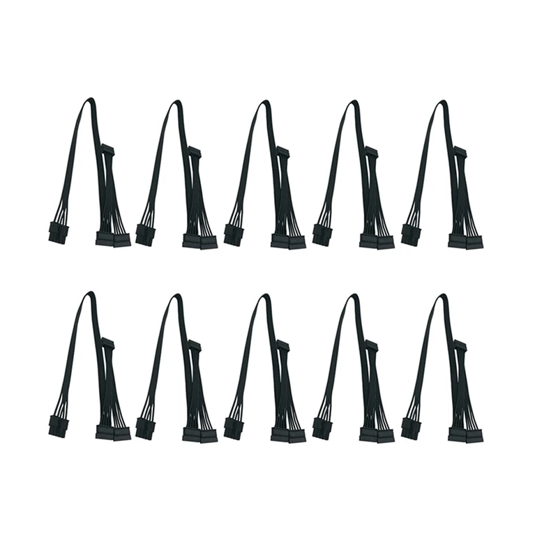 

10Pcs 5 Pin To 3 SATA Hard Drive HDD Power Cable Only For Cooler Master V550 V650 V750 V850 V1000 V1000 Modular Supply