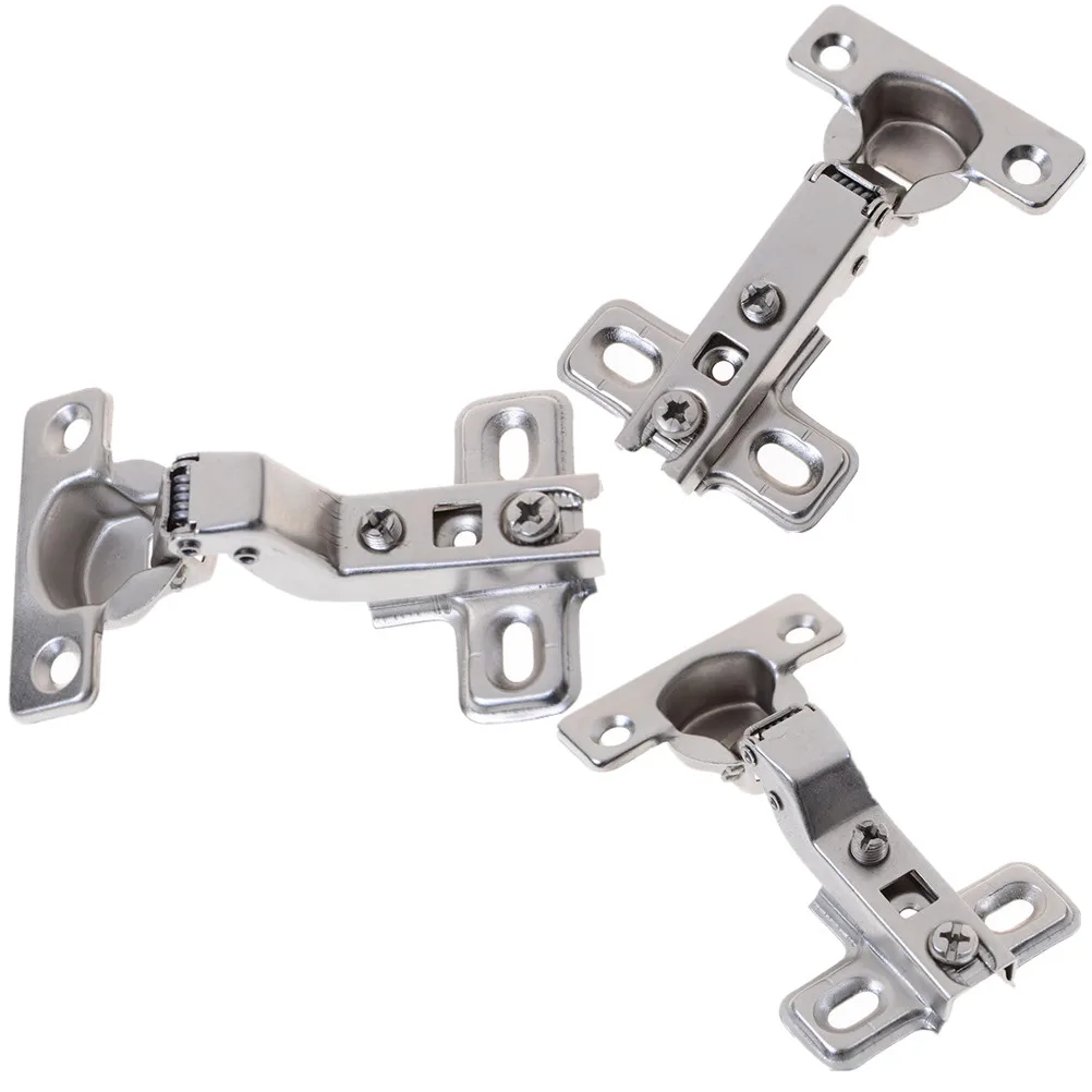 

1 PCS 3 Styles 3 Inch No-Drilling Hole Cabinet Hinge Spring Frog Hinge Full Overlay Cupboard Door Hinges
