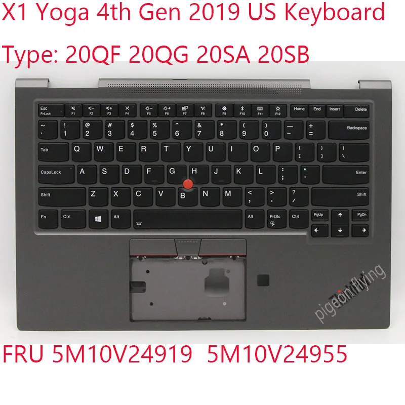 

Клавиатура X1 Yoga 5M10V24919 5M10V24955 для ноутбука Thinkpad X1 Yoga 4-го поколения 20QF 20QG 20SA 20SB US GRP,KBD,BZL,WW,IG,TRA 100% OK