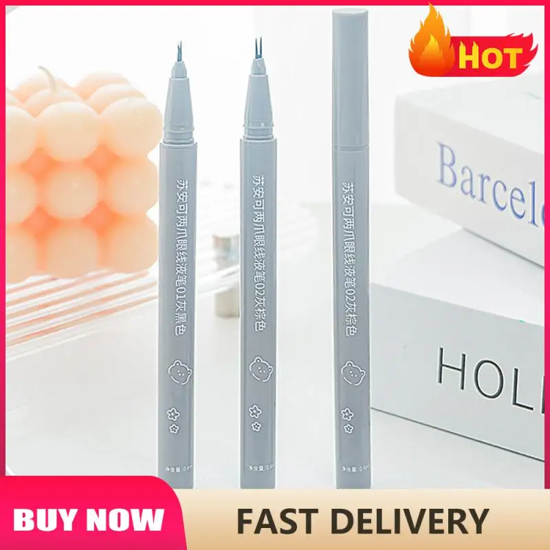 

2 Point Ultra-thin Liquid Eyeliner Pen Waterproof Lasting Natural Quick Dry Lower Eyelash Eyebrow Tattoo Pen Eye Makeup Cosmetic