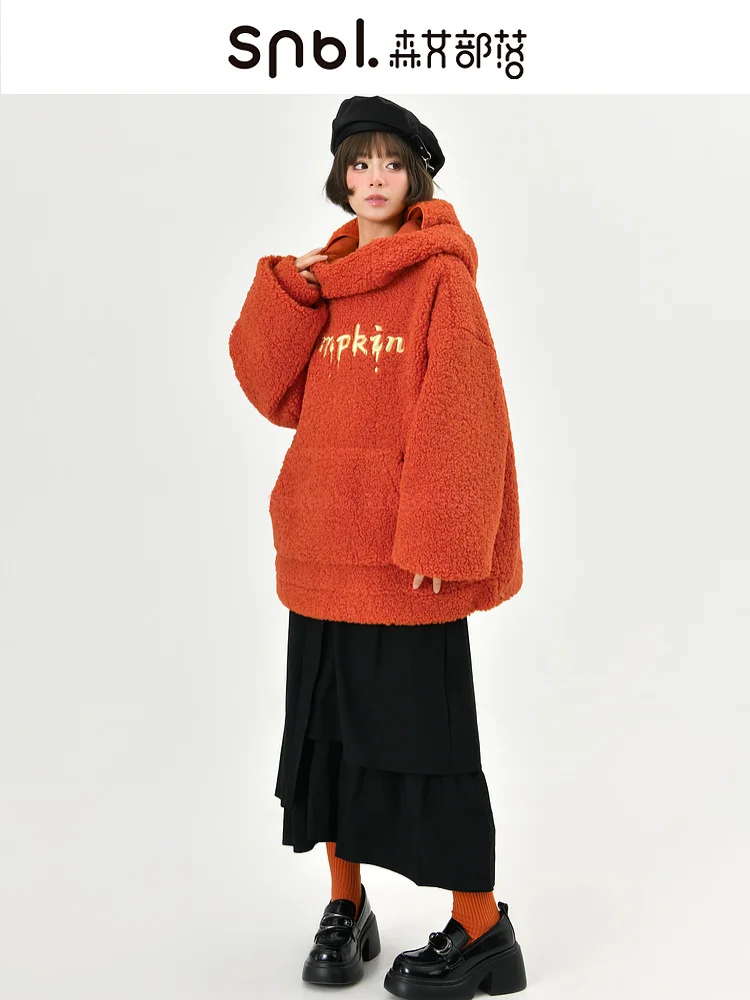 Флисовый свитер с тыквой на Хэллоуин овечья шерсть племя Мори оригинальный