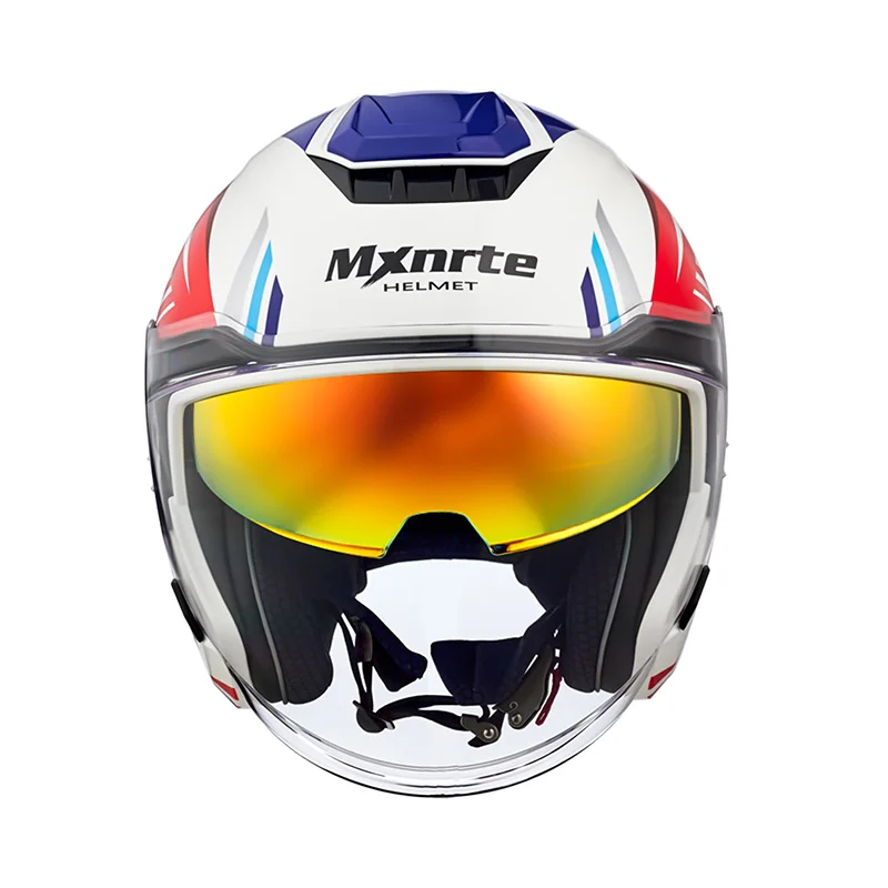 ECE одобренный Mxnrte Gatling красный синий шлем для мужчин и женщин полушлем с двойными