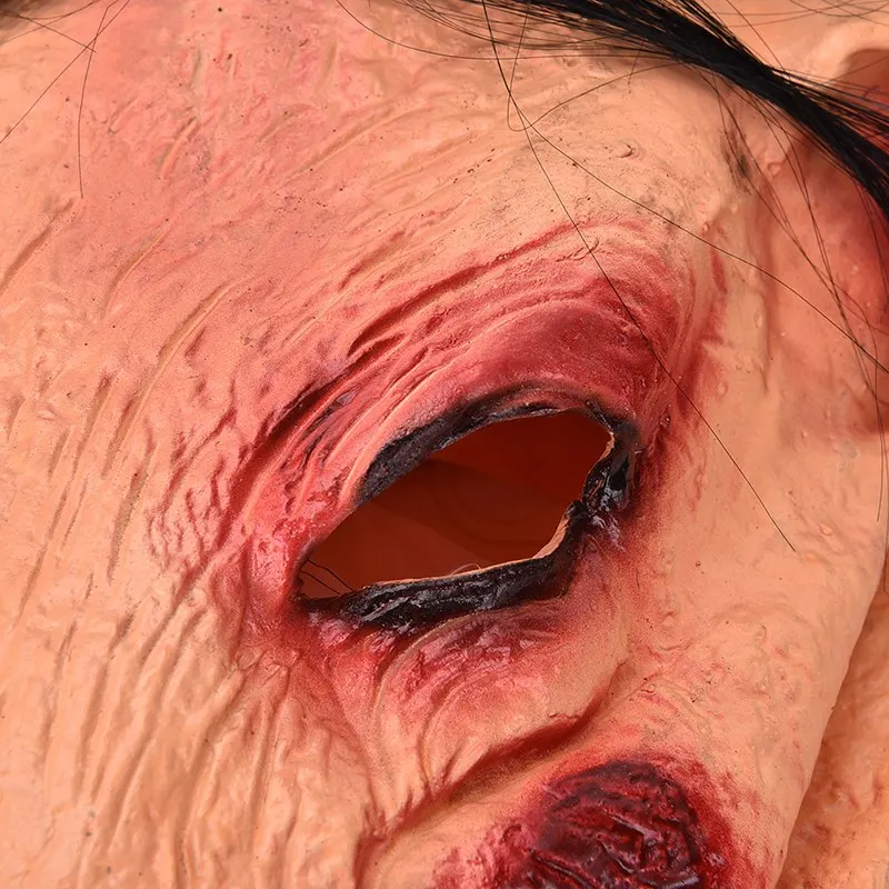 Страшные маски на Хэллоуин 1 шт. новинка голова свиньи ужасы с волосами кавер