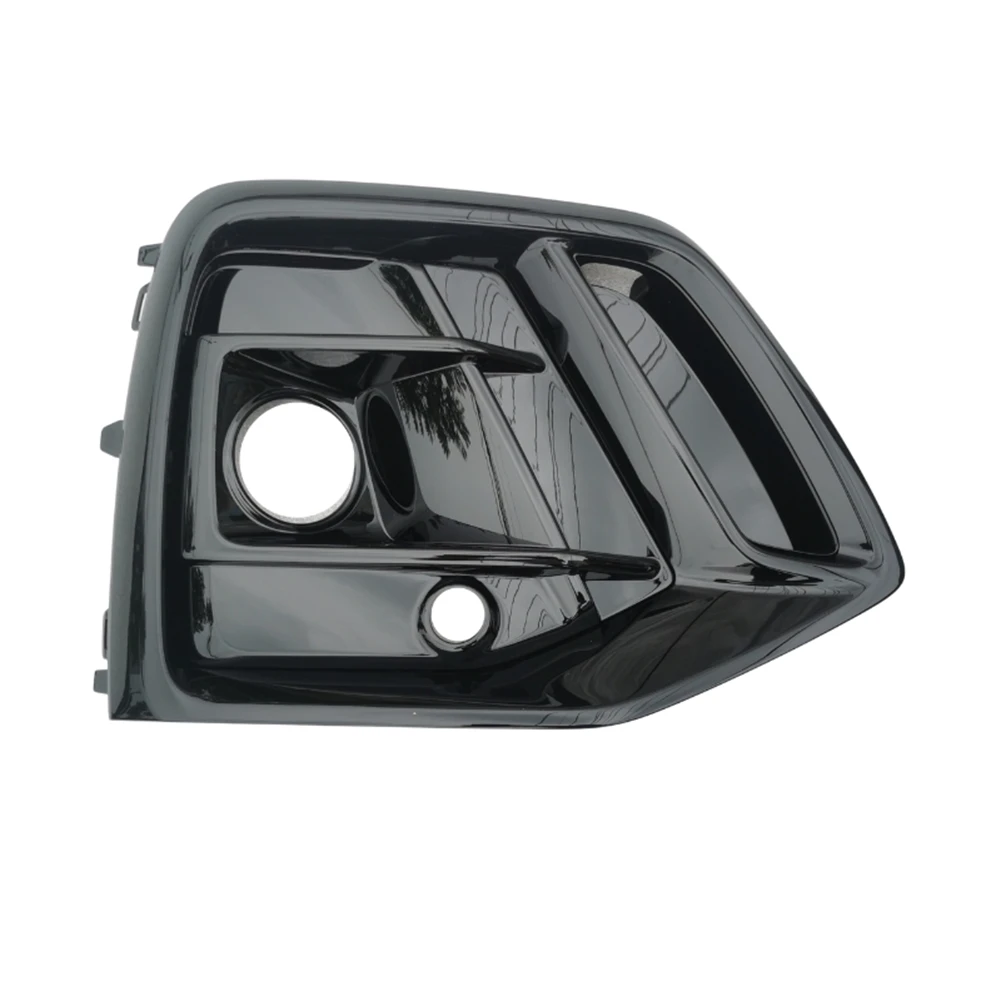 

Car Glossy Black Front Right Bumper Fog Light Cover Bezel Racing Grille with Hole for Q5 2021