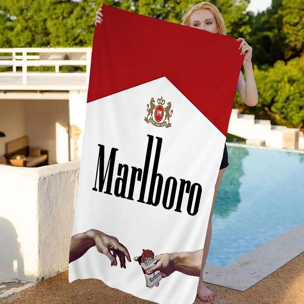 Фото Пляжное полотенце-плед из микрофибры Retro M-MarlboroS-S: быстросохнущее, с принтом, супервпитывающее, увеличенного размера №3