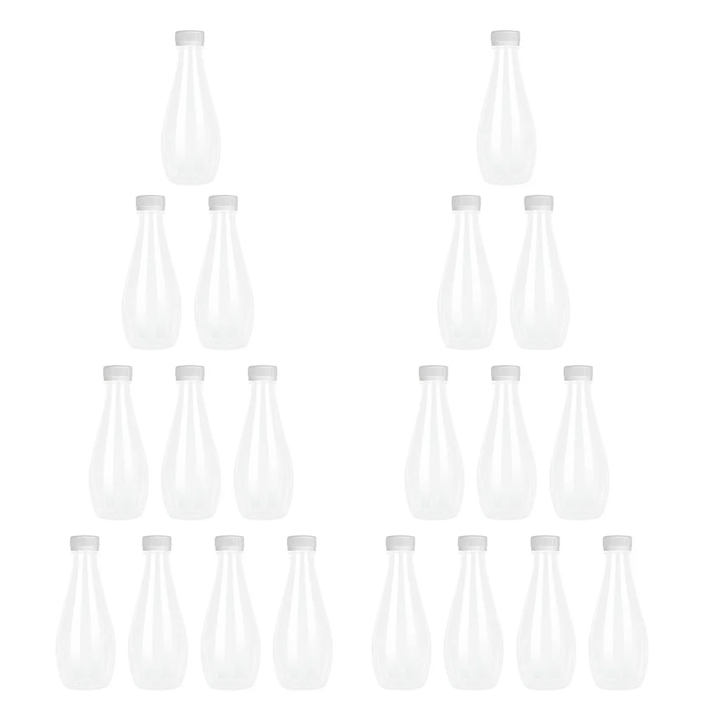 

20Pcs Packing Bottle Reusable Bottle Jelly Container Transparent Beverage Container Sealing Container