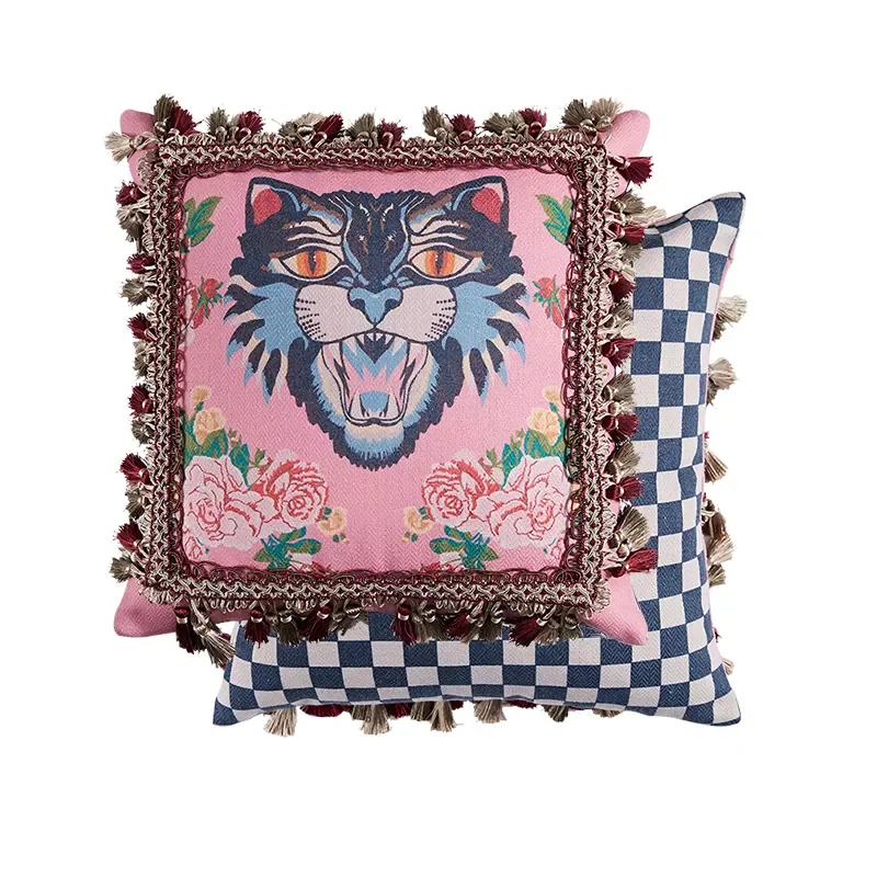 

Чехол для подушки лучший подарок ко Дню Святого Валентина с принтом кошки Бархатный Чехол для подушки роскошные подушки ручной работы