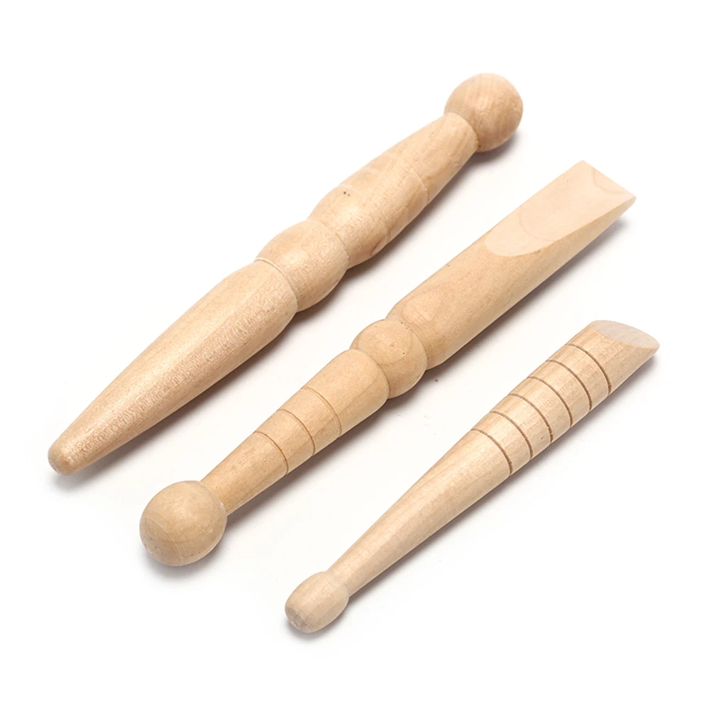 

3PCS Original Wooden Acupuncture Foot Reflexology Massager Foot Body Massage Stick Relieve Muscle Soreness Relaxing Tool