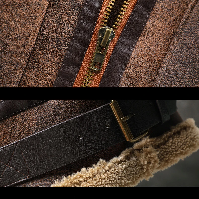 VOLALO Высококачественная мужская замшевая толстая куртка зимняя теплая верхняя