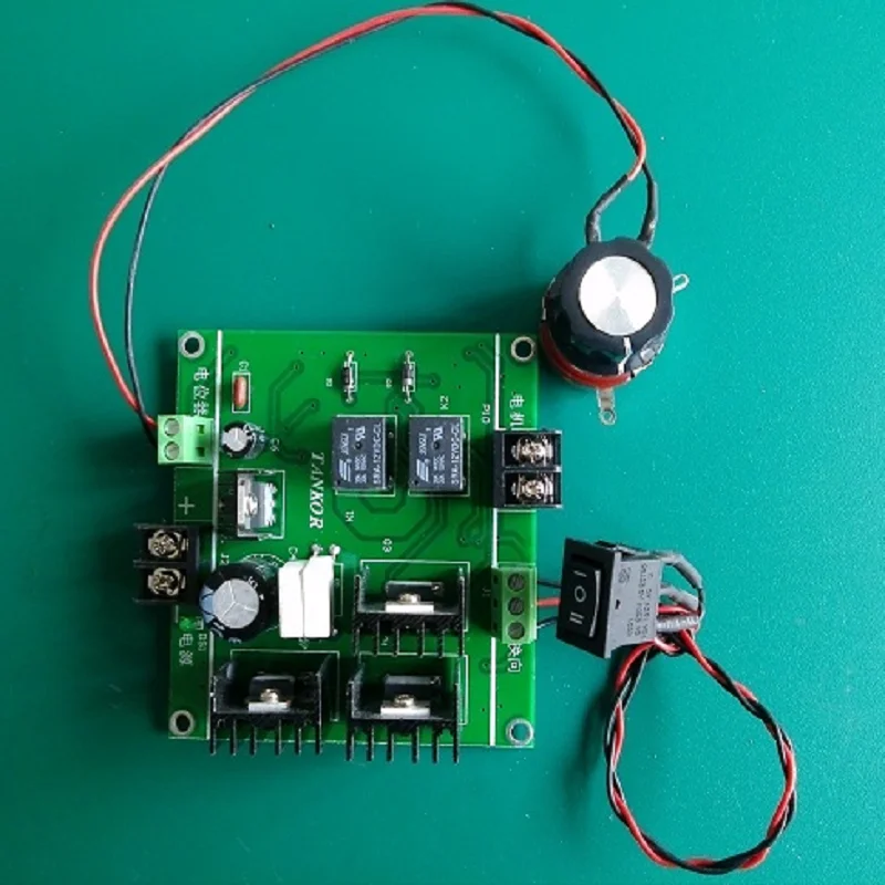 Реверсивный регулятор скорости двигателя постоянного тока 12-32 в 24 20 А устройство