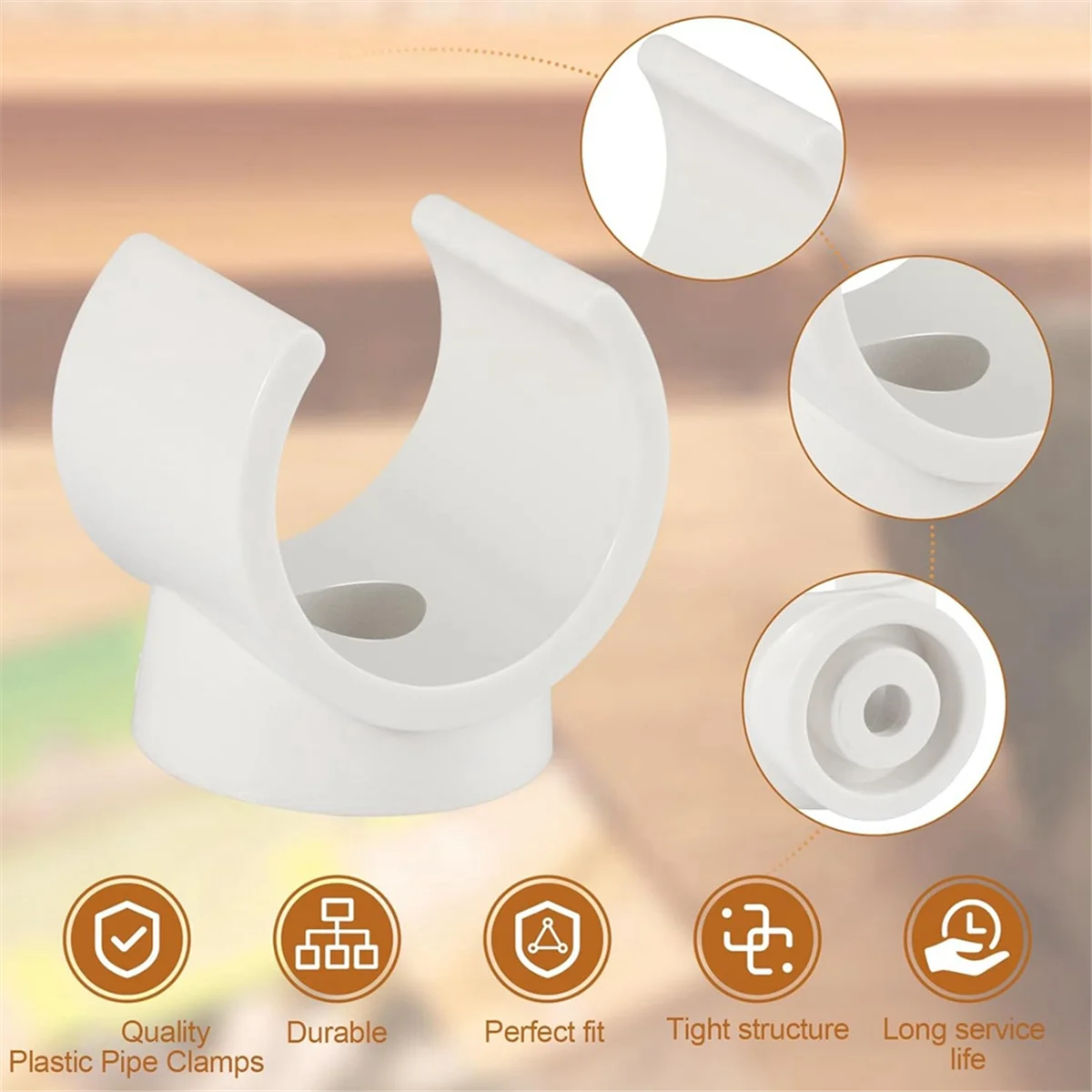 Зажимы PEX хомут для труб 50 шт. 1/2-дюймовый водопроводных из ПВХ и шлангов