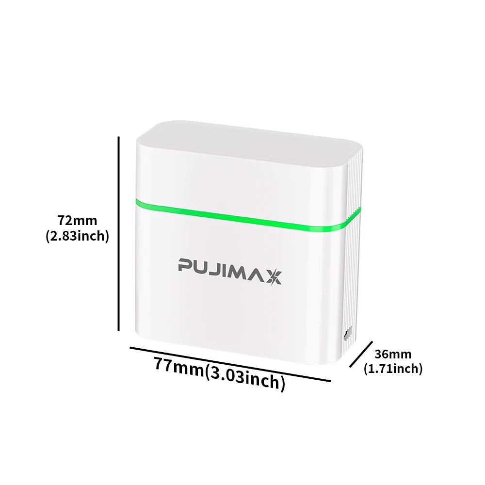 Зарядное устройство PUJIMAX на 4 слота для Ni-MHNi-Cd аккумуляторов 1.2В, с интеллектуальной зарядкой, для перезаряжаемых батарей AAAAA, с кабелем Type-C (art.: 3920da062fdaf) - 3920da062fdaf