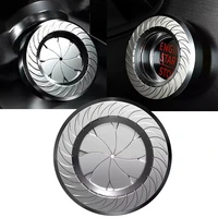 universal car one key start stop switch blade type ignition switch decoration ring push button protection cover cap car styling