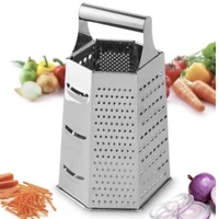 6 sides food grater for vegetables and cheese in stainless steel