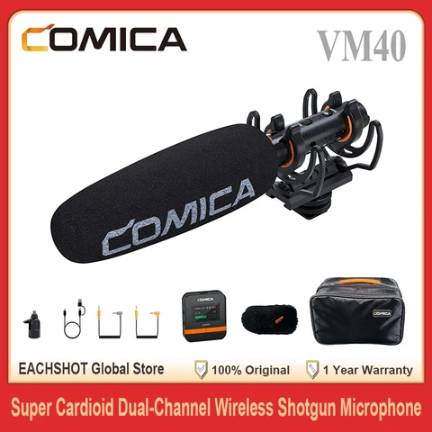 Comica VM40 беспроводной двухканальный микрофон