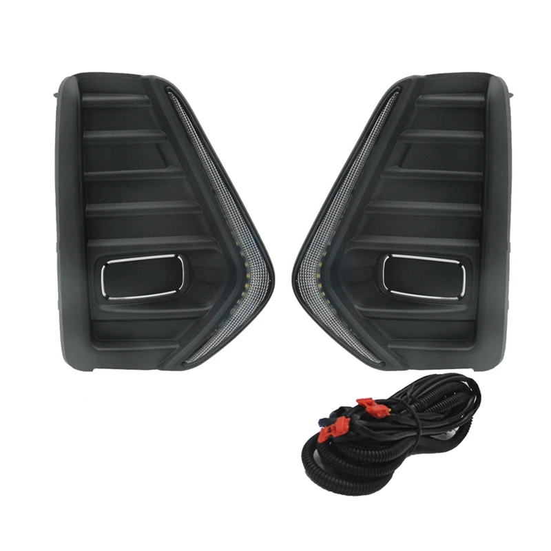 Автомобильные фары DRL дневные ходовые огни Daul Clour для Nissan Kicks 2021-2023 указатели