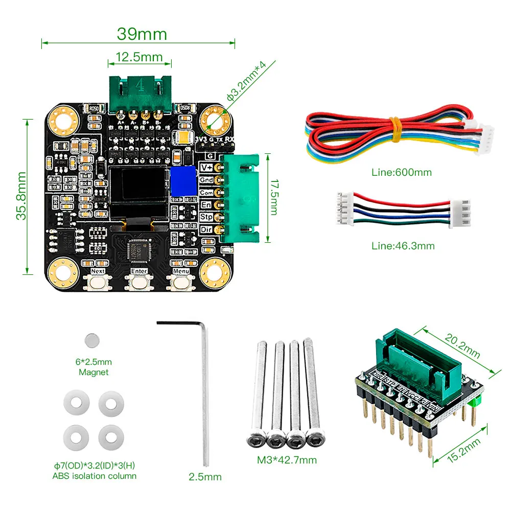 Драйвер шагового двигателя RAMPS MKS servo42c _ pcba 32 бит ARM с замкнутым контуром NEMA17 Servomotor