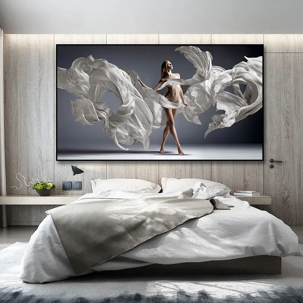 

Modern Sexy Lady Dancer Wall Art Canvas Painting Pictures Home Decor Elegant Dancing Women Body Art Posters and Print Wall Decor