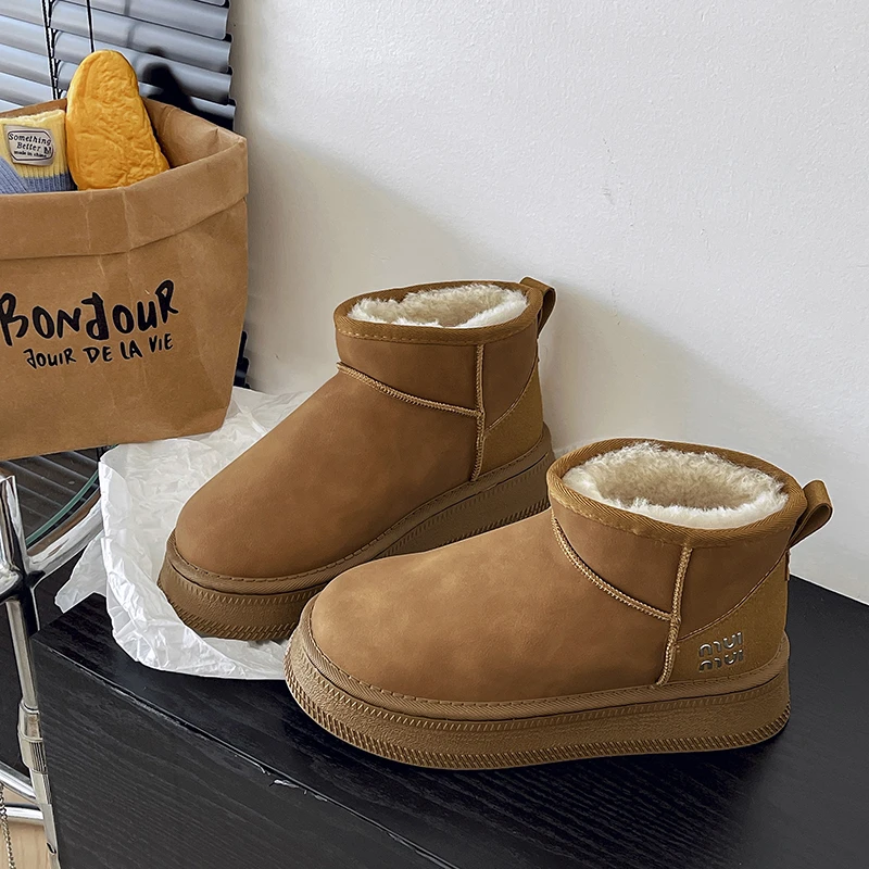 Зимние ботинки женская обувь женские австралийская 2024 кожаные из натуральной