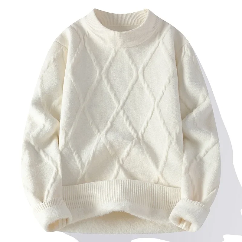 Мужской вязаный базовый слой повседневный свитер осень/зима новый стиль модный