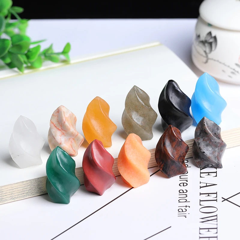 

Gemstones Fire Statue Room Decor Crafts Energy Ore Healing Crystal Ornaments Aquarium Crystal Point Gift