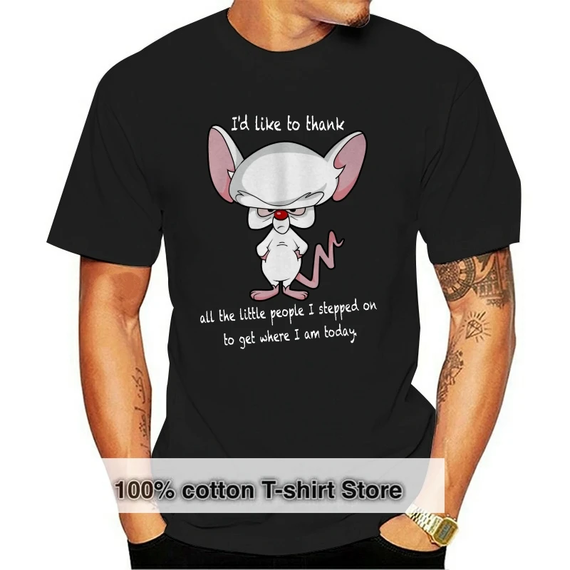 

Футболка Pinky And The Brain, Классическая унисекс футболка с рисунком из мультфильма 90 tv, Freepost