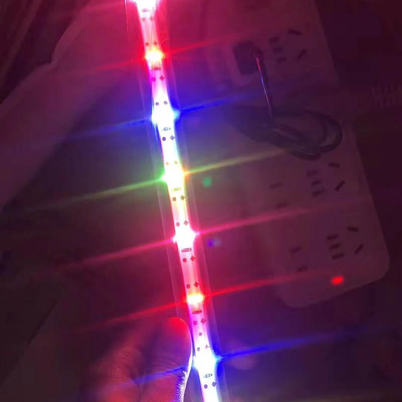 Разноцветная светодиодная подсветка для аквариума 17-37 см с USB погружная лампа