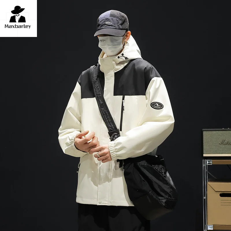 Весенне-осенняя мужская куртка высокого качества водонепроницаемая