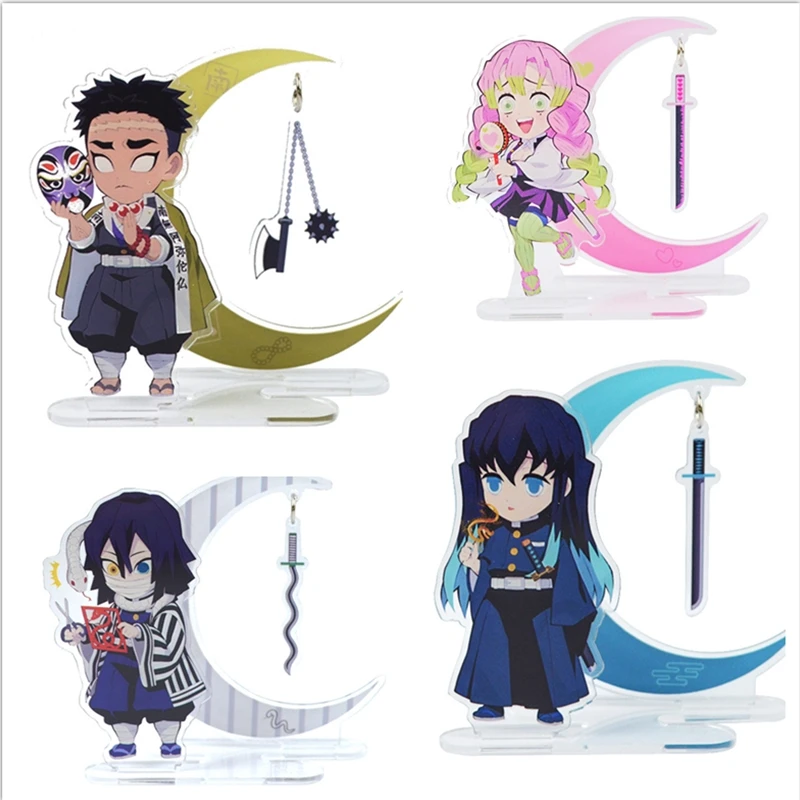 

Anime Demon Slayer Acrylic Stand Kamado Tanjirou Kamado Nezuko Cartoon Double-Sided School Bag Pendant