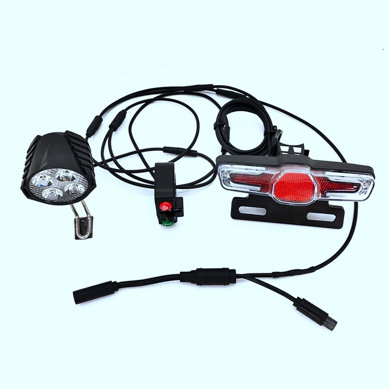 

For Bafang BBS01 BBS02 BBSHD Mid Drive Motor Electric Bike Waterproof Line Light Set With Brake Turn Signal Bike Light