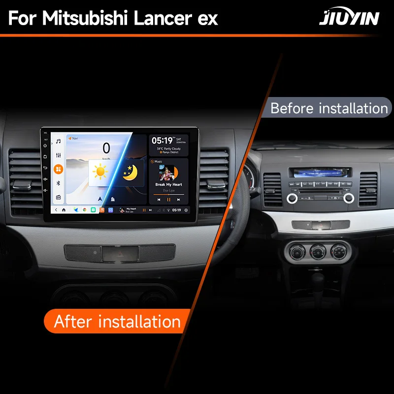 Фото JIUYIN Android 13 Carplay автомобильное радио для Mitsubishi Lancer 10 CY 2007 - 2017 мультимедийный видеоплеер 2 Din GPS IPS 4G стерео DVD №2