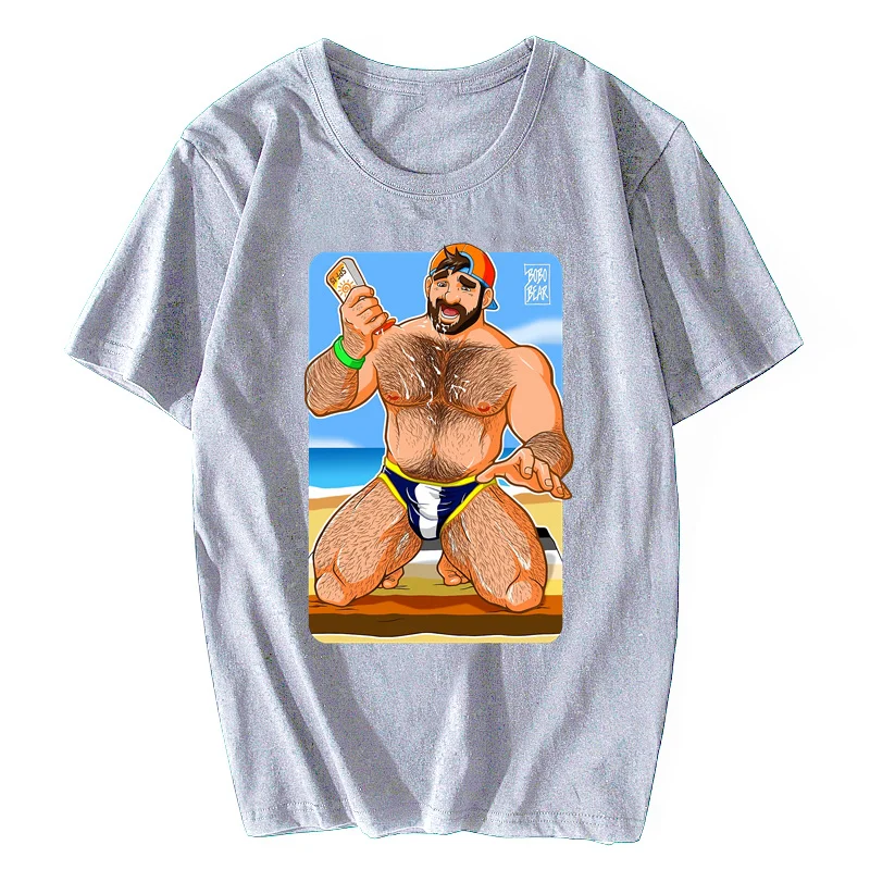 Футболка с надписью ADAM Like SUN LOTION Bobobear Bobobearart медведь Бобо НИСИ гей-медведь гейарт