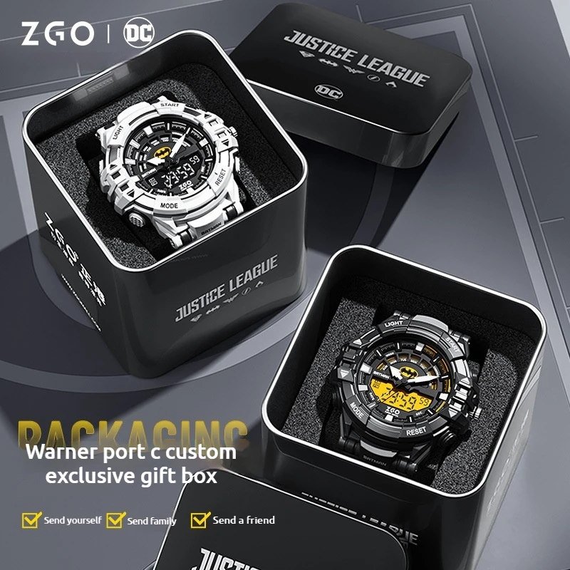 Warner DC Супермен Совместные часы Мужские PU Подростковые студенческие спортивные