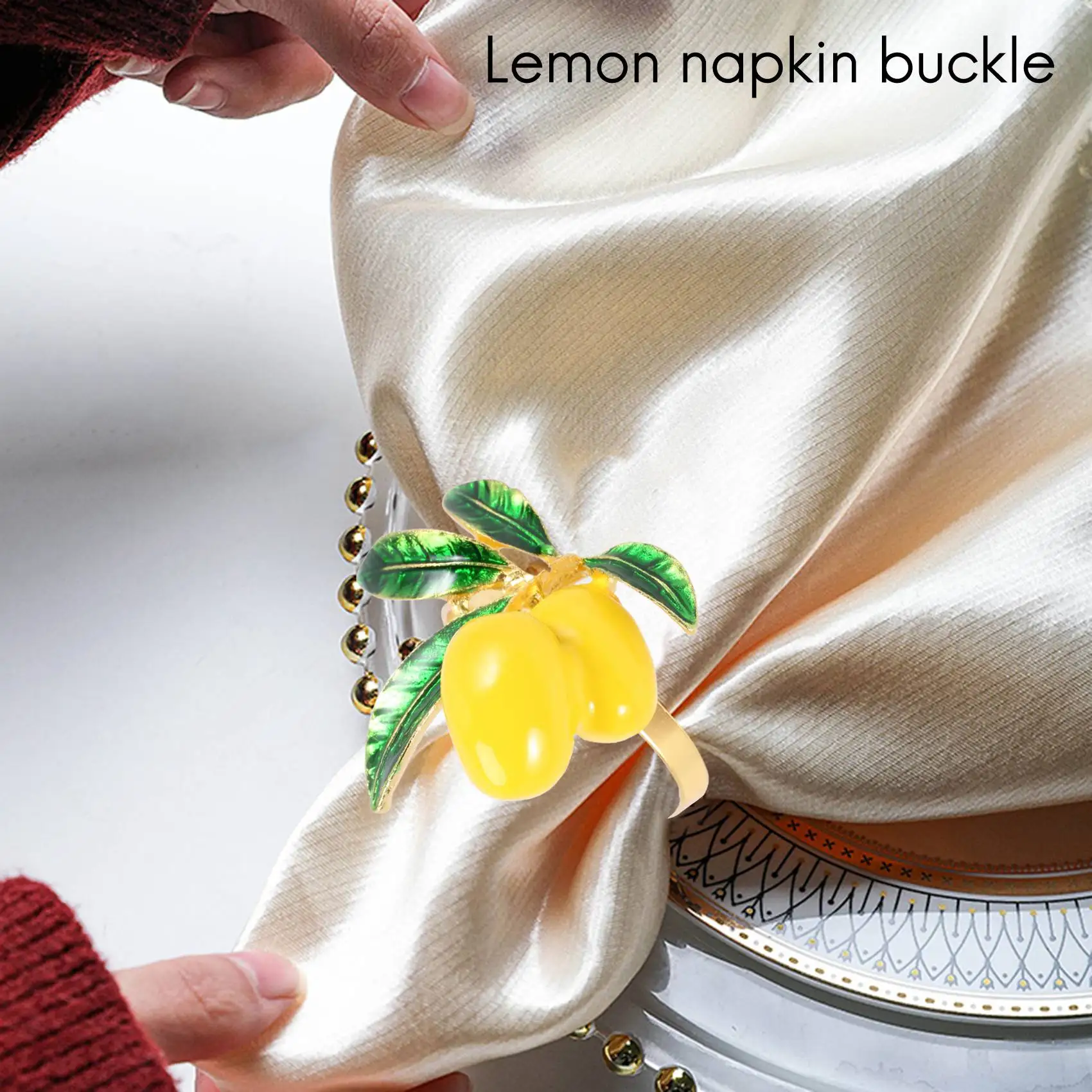 Набор из 8 колец для салфеток золотистый держатель украшение стола праздника