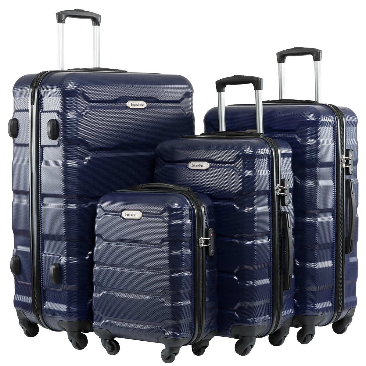 Sets Suitcase On Wheels Women Spinner Rolling Luggage Abs Tr