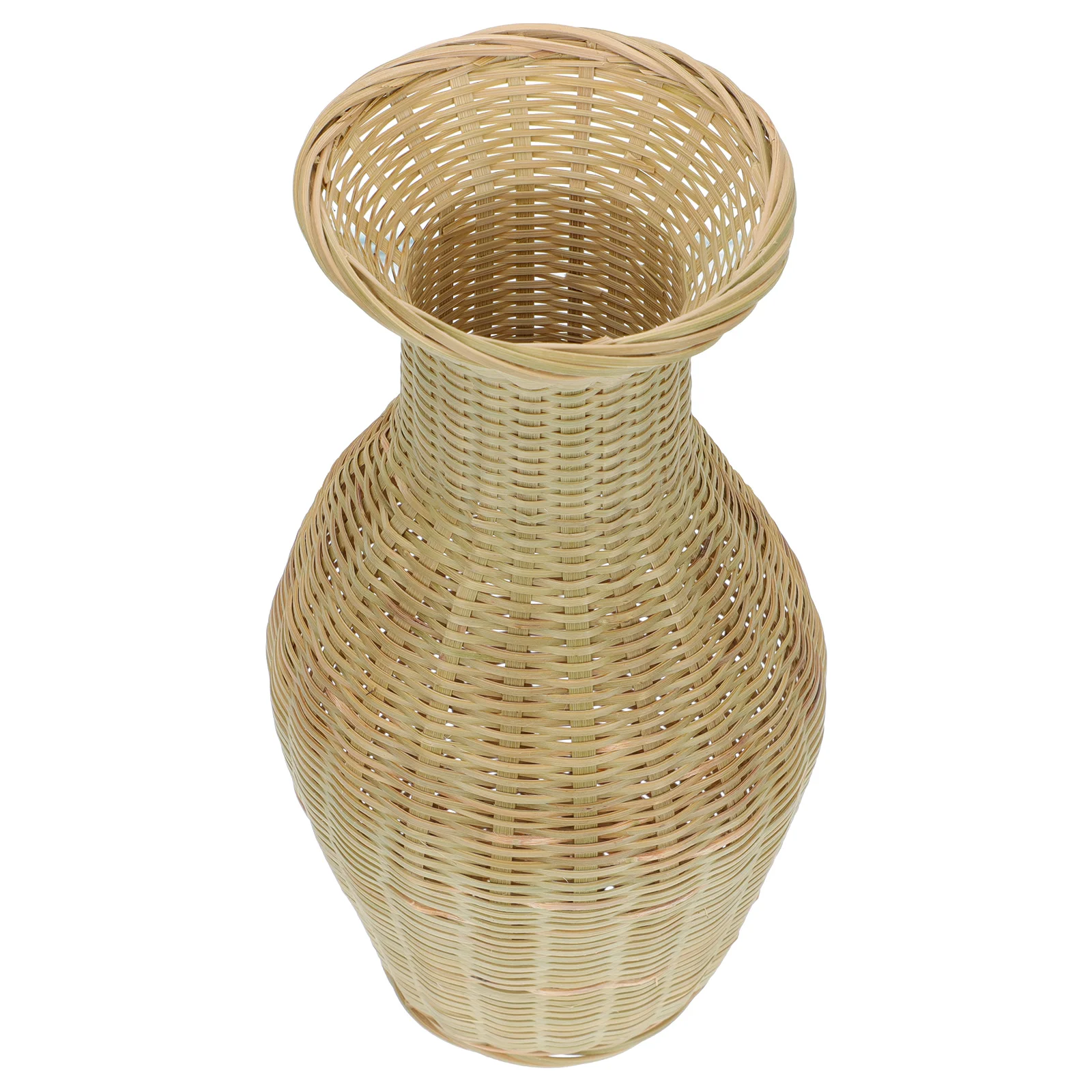 

Bamboo Vase Flowerpot Basket Plants Indoor Pastoral Style Baskets Dried Container Arrangement Woven Decorative