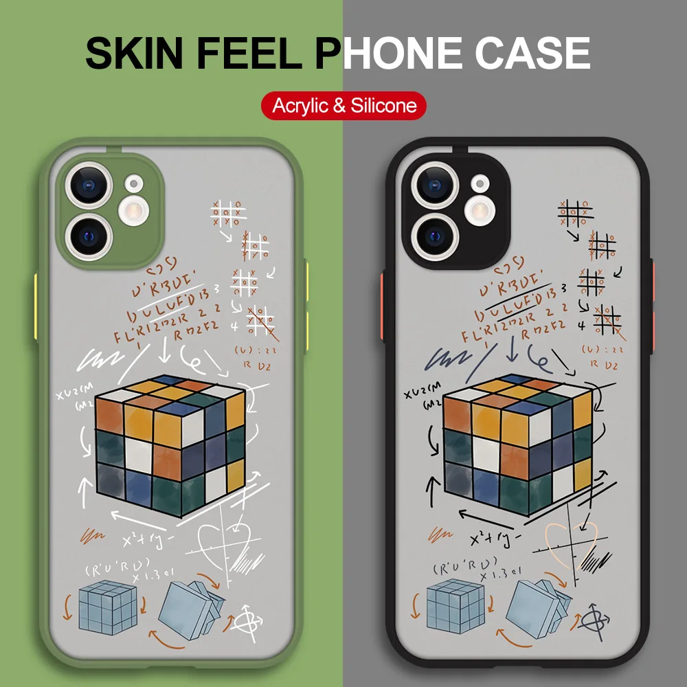 

Puzzle Painting Phone Case For Iphone 13 12 11 Pro Max Skin Feeling Frosted Cover Funda For Iphone X XR XS MAX 7 8 6 6S Plus SE