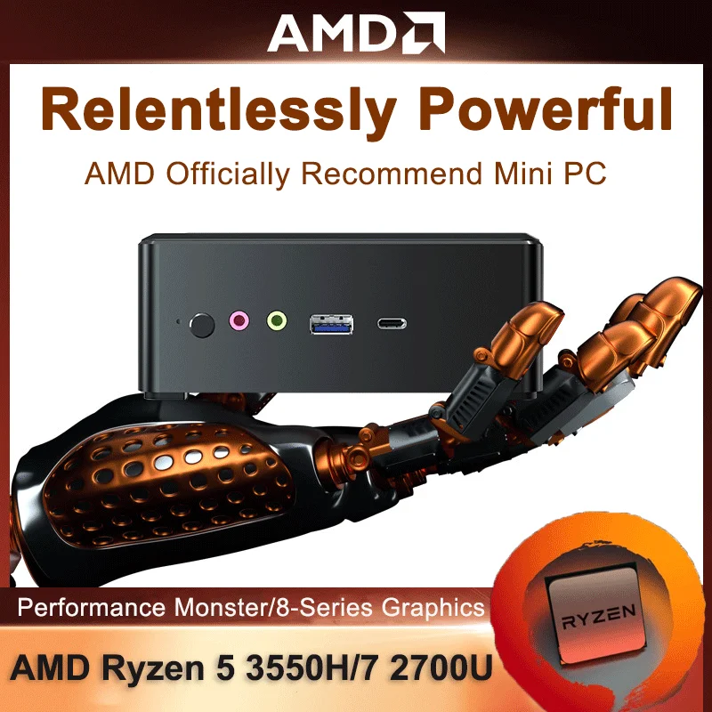 

Рекомендуем для мини-ПК AMD Ryzen 5 3550H Windows 10 TPM2.0 Vega Graphic 2 * DDR4 M.2 NVMe, игровой компьютер 3x 4K Type-c HDMI2.0 DP AC WiFI