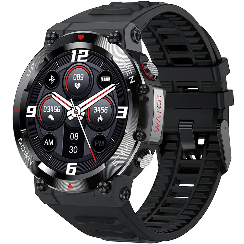 Дюймовые круглые умные часы AK45 с сенсорным экраном водонепроницаемые игровые