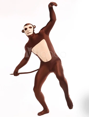 Высококачественный костюм унисекс для костюмированной вечевечерние НКИ на Хэллоуин с рисунком обезьяны