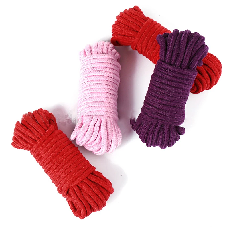 2 м/5 м/10 м секс-раб бондаж веревка Толстая хлопковая ограничитель эротические