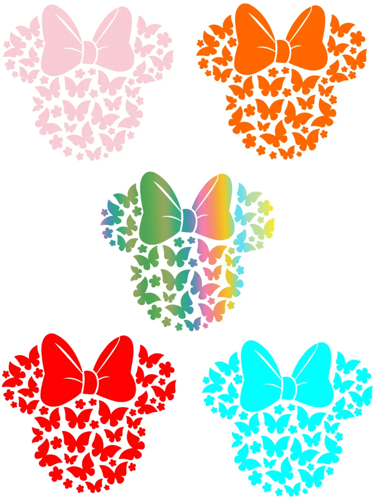 Симпатичные наклейки для одежды с Минни Маус